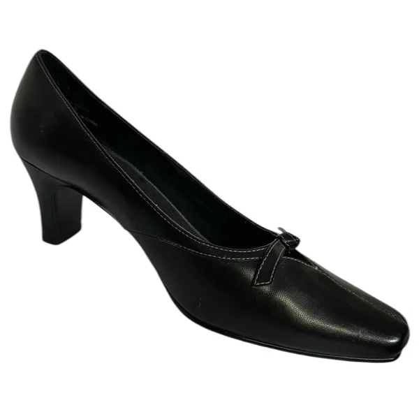 Hush Puppies Soft Style Lea Counter Pocket 2.5 Inch Heel Pump Shoes Square Toe 8 - Image 3