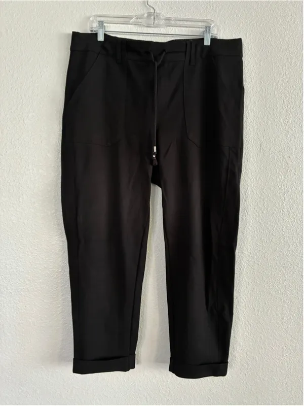 Democracy High Rise Black Trousers Size XL - Image 2