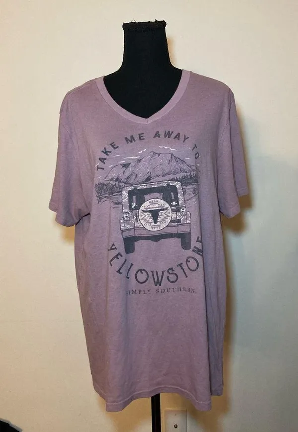 Simply southern-‎ Light purple graphic short sleeve T-shirt - Image 2