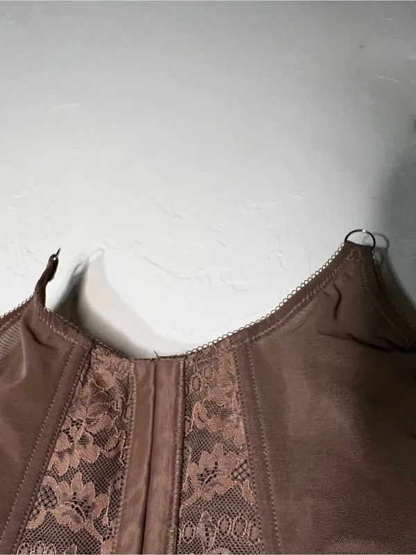 Out‎ From Under Urban Outfitters Corey Mesh Chocolate Brown Corset - Image 3