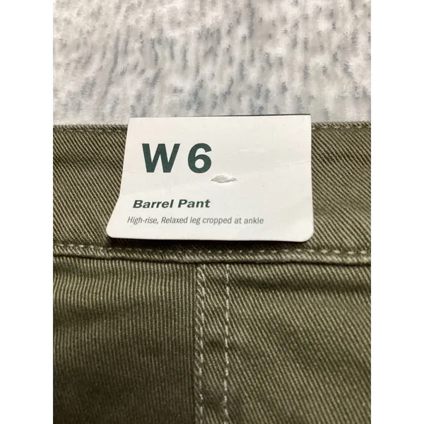Alpine Design Womens Barrel Pant Vintage Olive Green High Rise Crop ADW24905 6 - Image 5