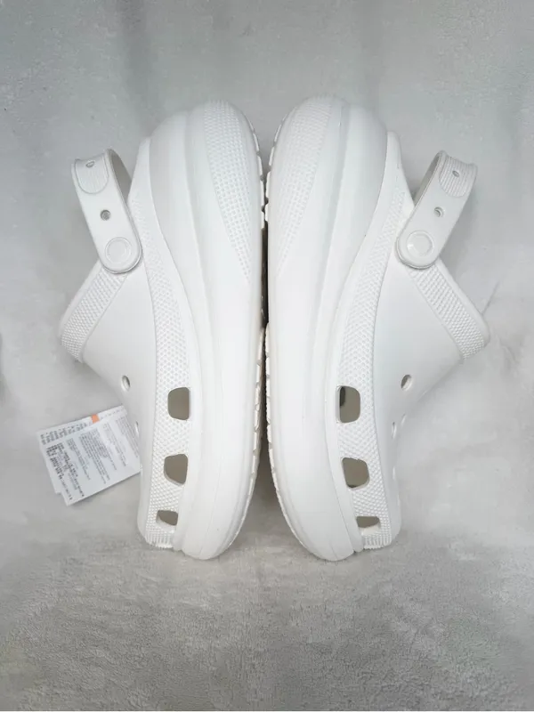 Crocs Classic Crush Platform Clogs White Color Unisex M8/W10 NEW - Image 6