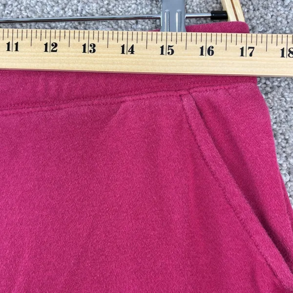 GAP Logo 1969 Fleece Short Size L Fuschia Spellout Y2K Comfy Loungewear Heritage - Image 6