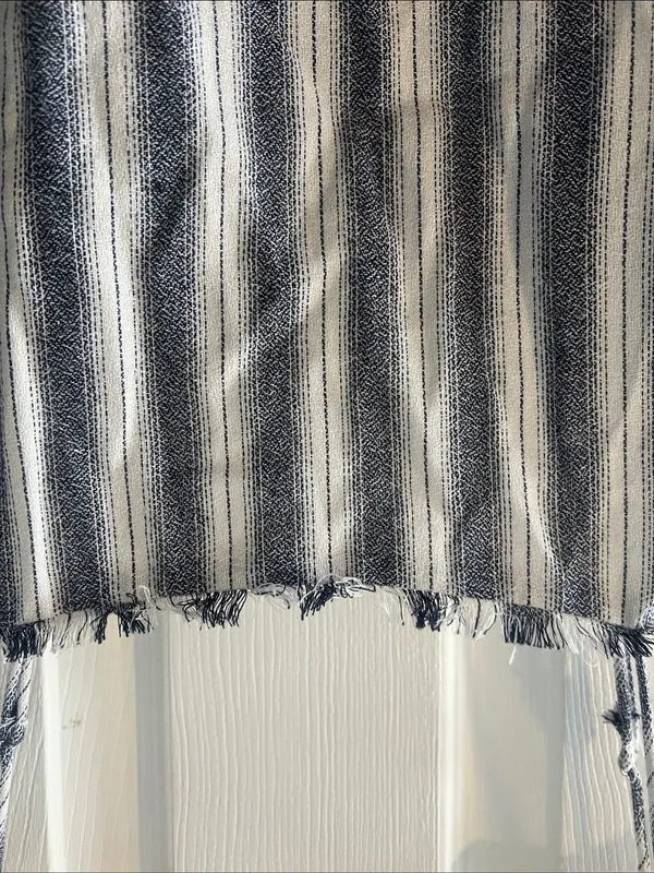 essue Navy and White Striped Mini Slip Dress - Image 3