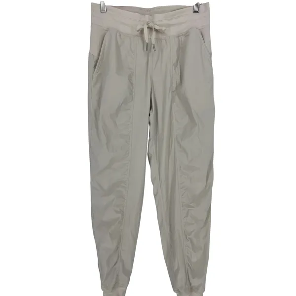 Lululemon Dance Studio Mid-Rise Lined‎ Jogger Raw Linen Size 8 - Image 3