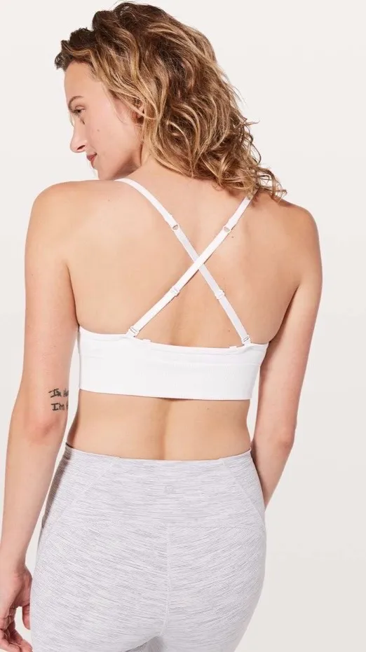 Lululemon Awakening Bra White 4 - Image 5