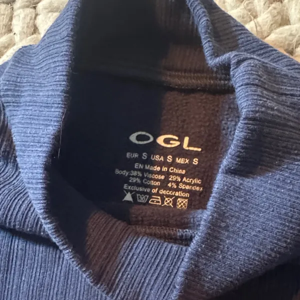 Women’s OLG shirt Blue - Image 2