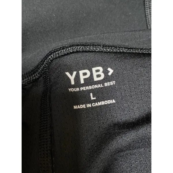 YPB Black Pleated Casual Activewear Mini Skater Tennis Flare A-Line Skirt Size L - Image 5