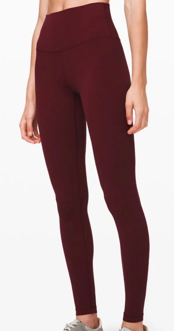 Lululemon’s Align HR Pant 28” Leggings in Garnet Size‎ 4 NWT - Image 3