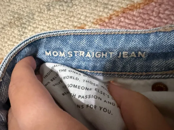 American Eagle Stretch Mom Straight Jeans  - Image 5