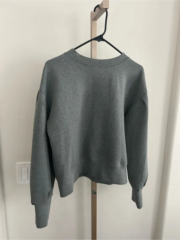 Albion Puff sleeve Neo Crop Sweatshirt Women’s Large $128 - Image 2