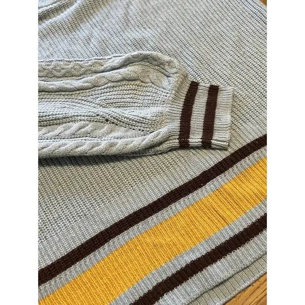 Anthropologie‎ Womens Striped Slouchy Sweater Size Medium Pullover - Image 4