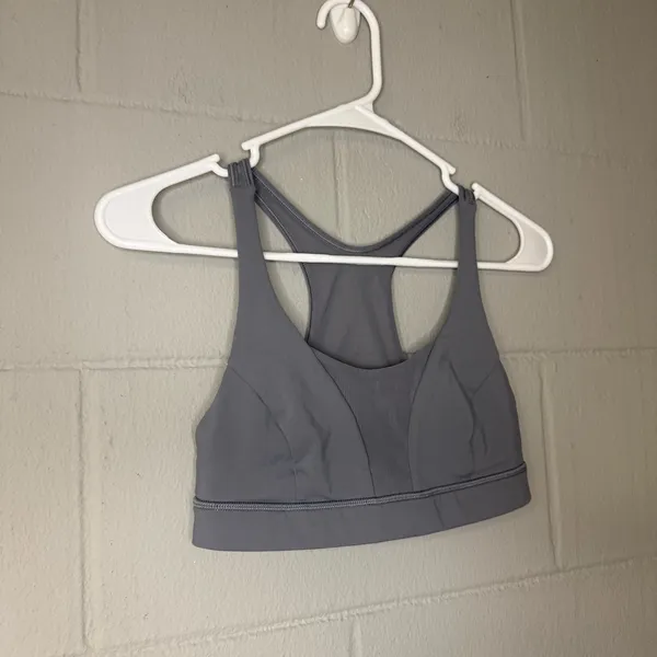 Lululemon Athletica Grey Sports Bra Women’s Size 6 Athletic Bra - Image 2