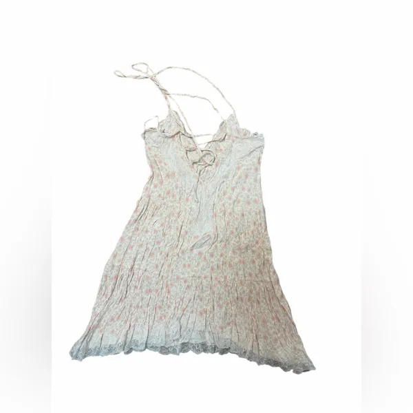 Olivaceous Boho Floral Lace Tie-Back Mini Dress Size M NWOT - Image 5