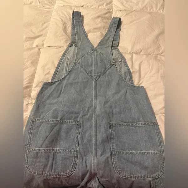 Outerknown Light Blue Denim Overalls for Women - NWT - Size M cotton - Image 8