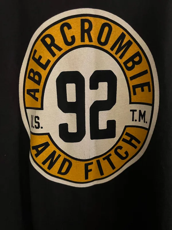 Vintage Men’s XL Abercrombie & Fitch Navy Crewneck - Image 5