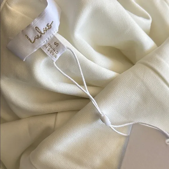 NEW LULUS Regal Classic White Sleeveless Twist-Back Maxi Dress SZ SMALL - Image 12