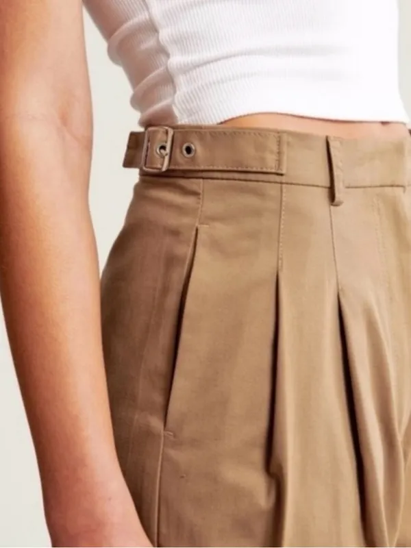 Abercrombie & Fitch Women's Utility Tailored Wide Leg Pants 26L - Image 2