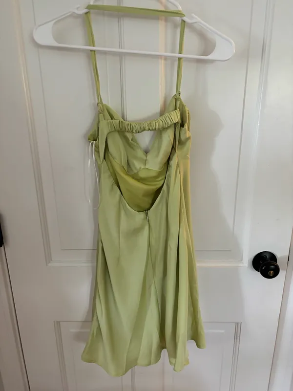 Princess Polly Glendon Mini Dress Green NWT - Image 3
