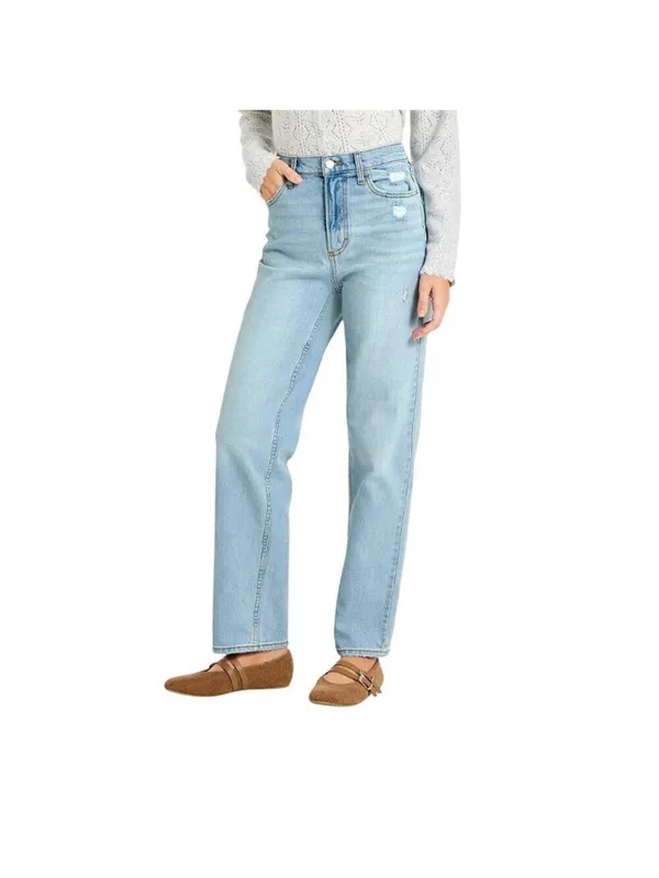 Universal Thread Womens Highest-Rise Vintage Straight Jeans Light Wash Blue 2 - Image 7