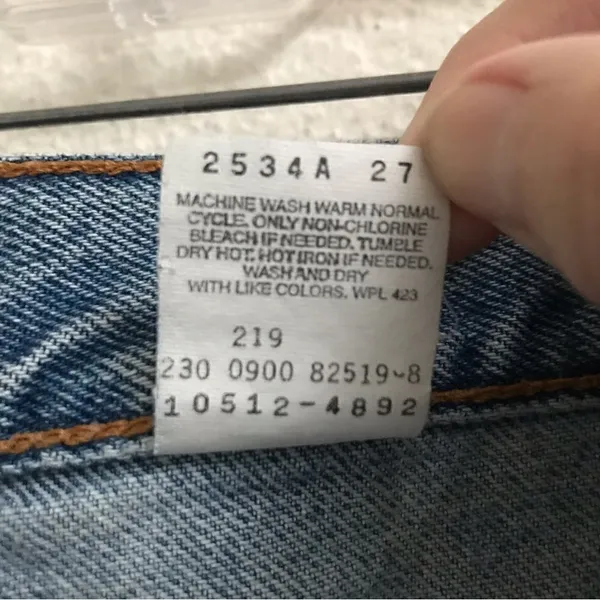 ‎Vintage Levi’s 512 slim fit tapered denim jeans 30* - Image 6