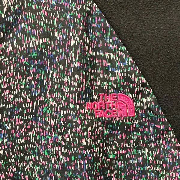 The North Face Zip Up Fleece Jacket Black Hot Pink Size Medium - Image 6