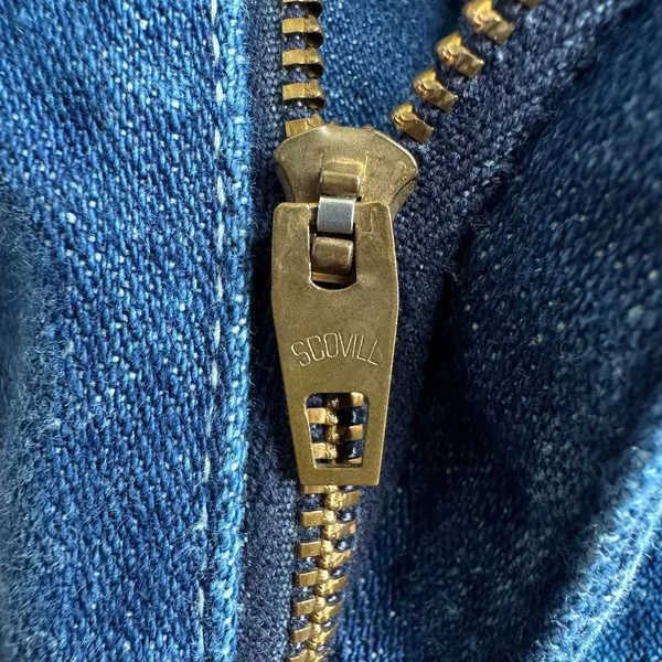 Vintage 70s Faded Glory‎ USA Made Flare Jeans Sz 7 28 | High Rise Roller Denim - Image 4