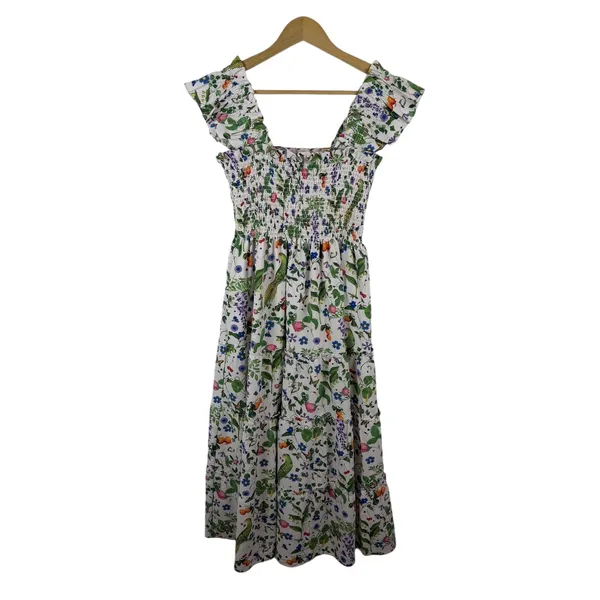 Hill House Stephanie Fishwick‎ Nap Dress XS Mulitcolor Garden Veggies Colorful - Image 2