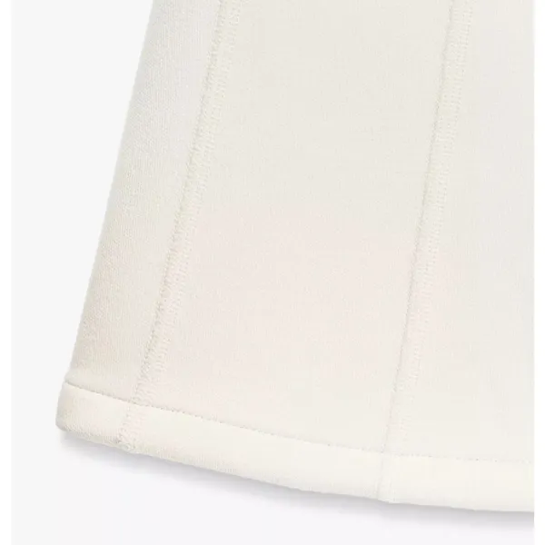 Zara NWT white thick structured cinched waist flare hem mini dress - Image 10