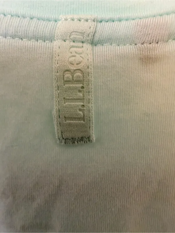L.L. Bean Women's Pale Blue V-Neck Sleeveless Tank - Image 3