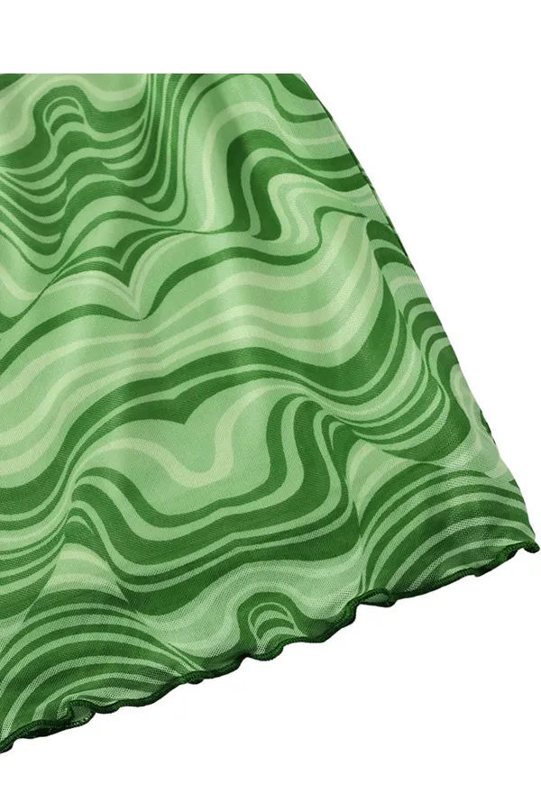 mini skirt Green - Image 3