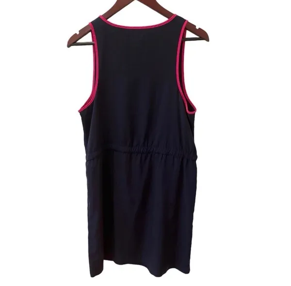 Gap Navy Blue Hot Pink Tank Racerback Dress Lightweight M Relaxed Fit - Image 8