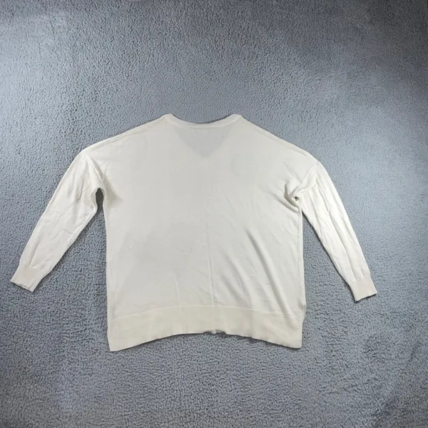 Laurie Felt Sweater‎ Women Large Cashmere Blend Heart V Neck Long Sleeve - Image 3