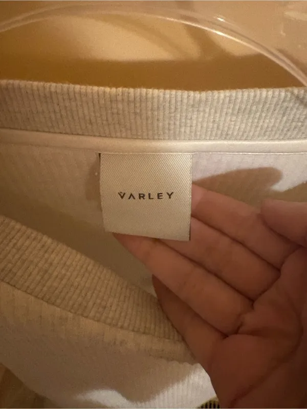 Varley Arleta Ribbed Gray Pullover - Image 5