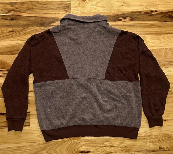 BKE Cropped Pullover - Women's Burgundy Half Zip Sz Large LN - Image 5