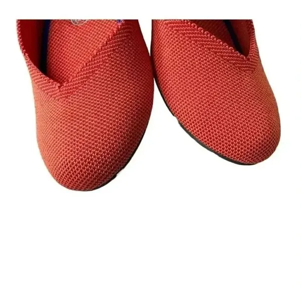 Rothy's Persimmon Marina Stripe Retired Women’s Round Toe Flats SZ 7.5 - Image 5