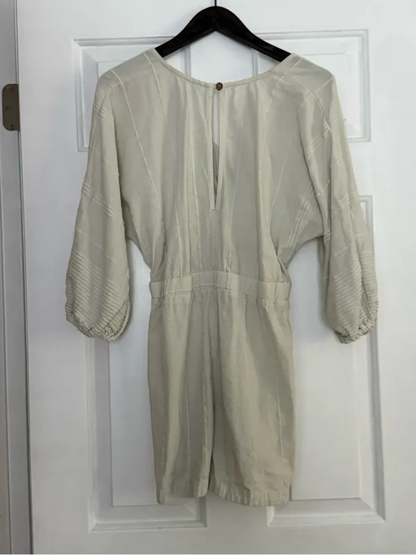Free People Knotty But Nice Romper in White - Image 3