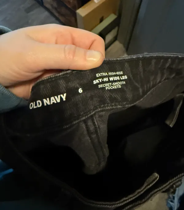 Old Navy EXTRA HIGH-RISE SKY-HI WIDE LEG JEANS - Image 3