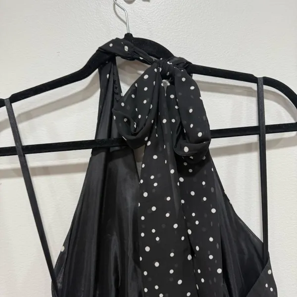 Stephanie Charles black/white polka dot dress Size 10 - Image 6