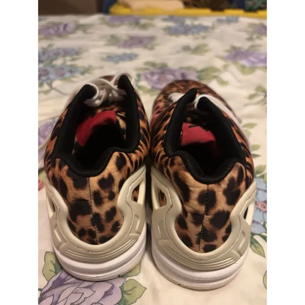 Adidas ZX Flux Sneakers Women’s Leopard Pink Brown Black Sz 8.5 - Image 5