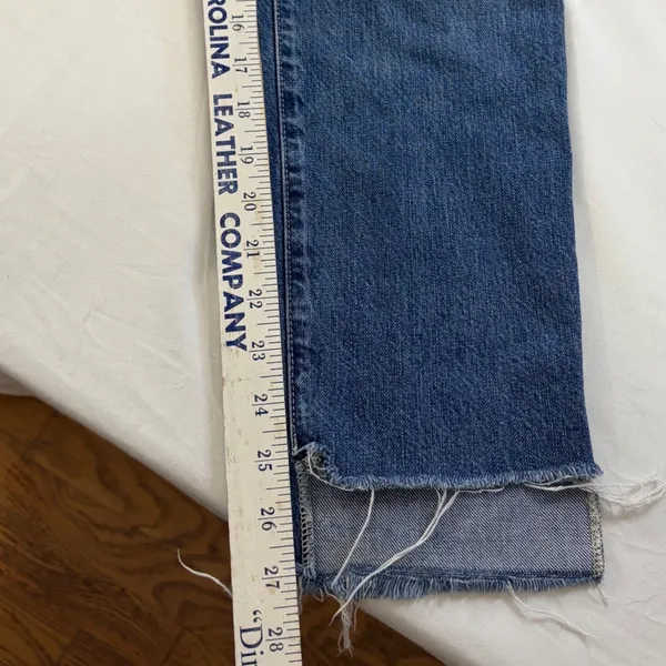 AG‎ Adriano Goldschmied The Phoebe High Rise Distressed Straight Leg Jeans 25R - Image 8