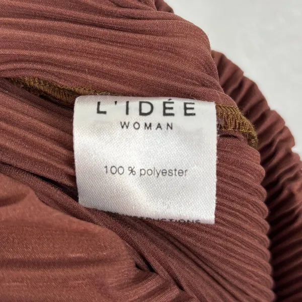 L'idee Soiree One Shoulder Long Sleeve Midi Dress in Chocolate Brown Size 8 - Image 7