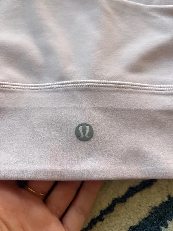 Pink Lululemon Asymmetrical Bra - Image 3