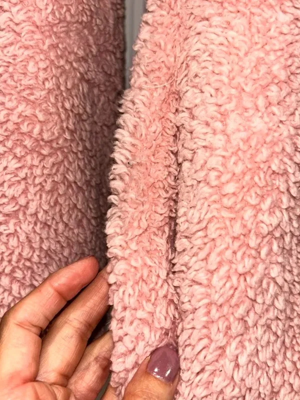 Charles River Pink Sherpa Sweatshirt Women's Small - Image 4