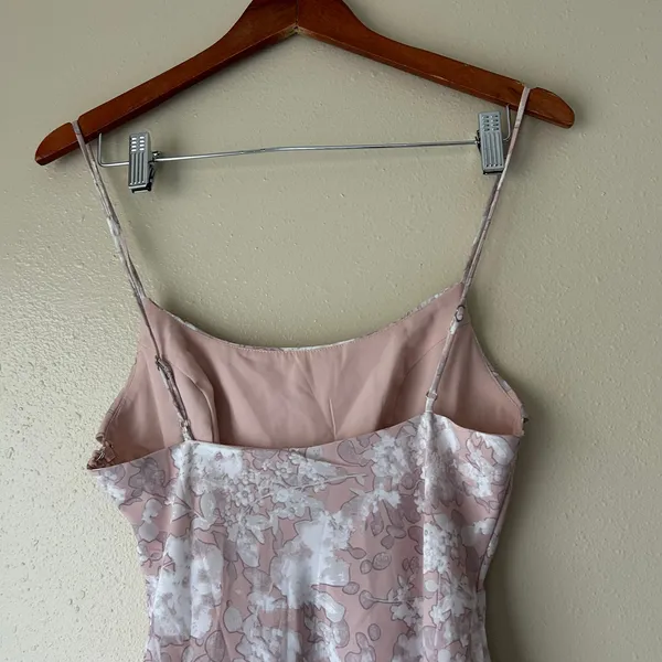 Hello Molly Totally Wild Pink and White Floral Midi Dress US Size 4 - Image 9