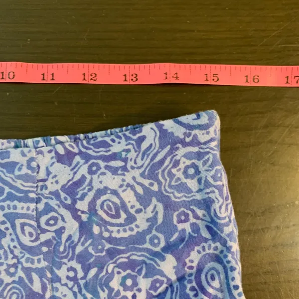 Very‎ Vineyard Skirt Blue Paisley Print Midi Elastic Waist Rayon Size L Martha's - Image 8