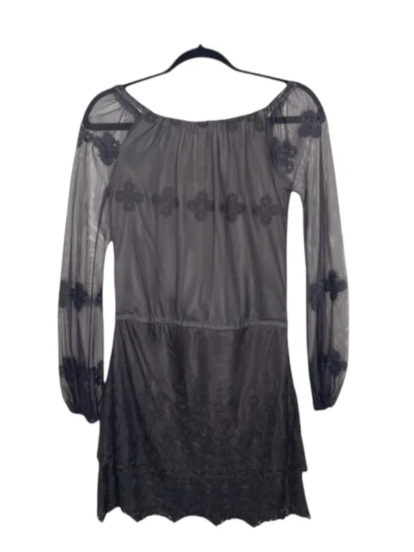 new Chaser ✶ Vintage Inspired Lace Off Shoulder Boho Cocktail Dress ✶ Black ✶ XS - Image 6
