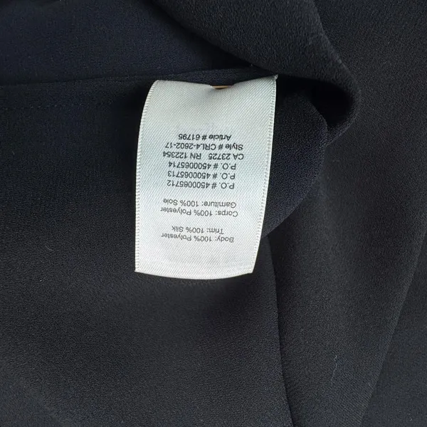 Wilfred Top Sz M Black Halter Cold Shoulder Knot Back Keyhole - Image 8