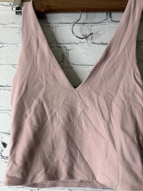 Baboton Blush Pink V-Neck Cropped Tank Top - Image 3
