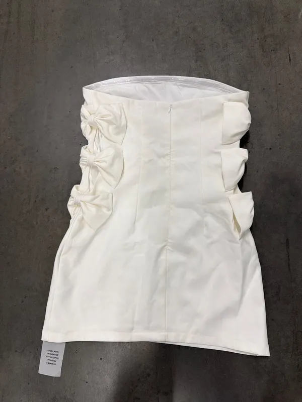 More To Come Lydia Mini Dress Ivory Womens Size Small - Image 4
